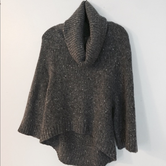 Theory Cowl Neck Cozy Sweater in Gray, P/TP - Picture 2 of 12